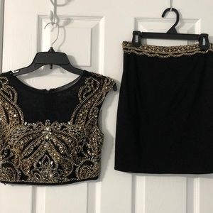 Beautiful skirt and top with jewels size 4